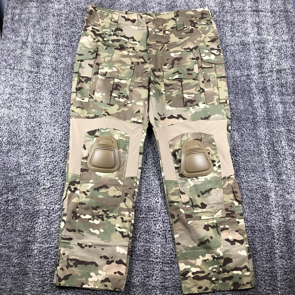 Multicam Tactical Cargo Pants Mens 40x30 Kneepad Adjustable‎ Camo
